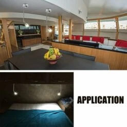 Applique Murale LED 12V Spot LED Lampe De Lecture Interrupteur Camper Caravan RV RV Lumières Chaudes (2 Pièces) -Éclairage Domestique 94725436 5