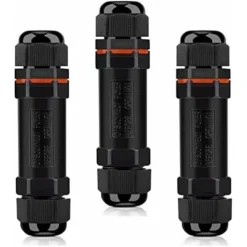 WddnAot Connecteurs De Câbles Étanches, Boite De Derivation Étanche Exterieur IP68, Raccord Electrique Étanche Lot De 3, Connecteur Electrique Etanche 3 Fils Pour Câble Ø 2-13mm