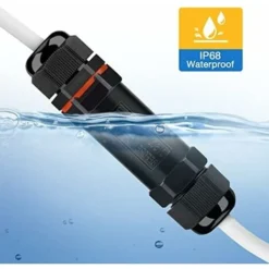 WddnAot Connecteurs De Câbles Étanches, Boite De Derivation Étanche Exterieur IP68, Raccord Electrique Étanche Lot De 3, Connecteur Electrique Etanche 3 Fils Pour Câble Ø 2-13mm -Éclairage Domestique 95084867 4