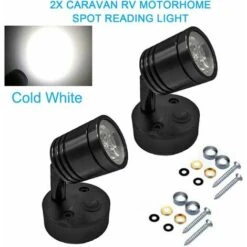 12V LED Lumières Camping-car, Spot Mural Liseuse Voiture Caravane Bateau Intérieur Lumière Camping-car Lampe Avec Interrupteur Blanc Froid 6 12V LED Lumières Camping-car, Spot Mural Liseuse Voiture Caravane Bateau Intérieur Lumière Camping-car Lampe Avec Interrupteur Blanc Froid -Éclairage Domestique 95135169 3