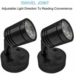 12V LED Lumières Camping-car, Spot Mural Liseuse Voiture Caravane Bateau Intérieur Lumière Camping-car Lampe Avec Interrupteur Blanc Froid 7 12V LED Lumières Camping-car, Spot Mural Liseuse Voiture Caravane Bateau Intérieur Lumière Camping-car Lampe Avec Interrupteur Blanc Froid -Éclairage Domestique 95135169 4