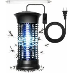 Lampe Anti-moustiques, Puissant Piège électronique à Insectes Anti-insectes Puissant Piège à Mouches Anti-insectes Avec Crochet Moustique Zappers Fly Gnat Zappers Pour L'intérieur