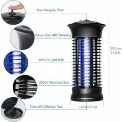 Lampe Anti-moustiques, Puissant Piège électronique à Insectes Anti-insectes Puissant Piège à Mouches Anti-insectes Avec Crochet Moustique Zappers Fly Gnat Zappers Pour L'intérieur 9 Lampe Anti-moustiques, Puissant Piège électronique à Insectes Anti-insectes Puissant Piège à Mouches Anti-insectes Avec Crochet Moustique Zappers Fly Gnat Zappers Pour L'intérieur -Éclairage Domestique 95182186 5