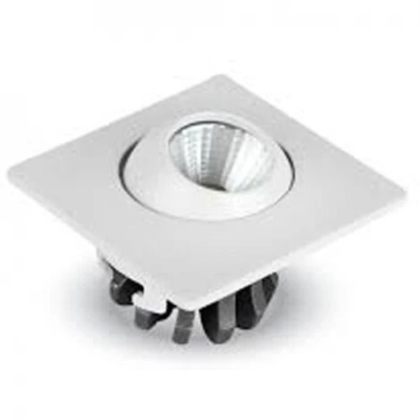 3W Spotlight Réglable White Built -in Avec Des Volets En Plâtre 1 3W Spotlight Réglable White Built -in Avec Des Volets En Plâtre