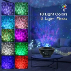 Lampe Projecteur LED, Projecteur Ciel Étoilé Avec Télécommande, Minuterie Et Haut-parleur Bluetooth -Éclairage Domestique 98188404 5